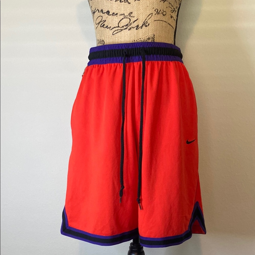 ✨NIKE Vibrant Red Shorts with Dark Accents✨